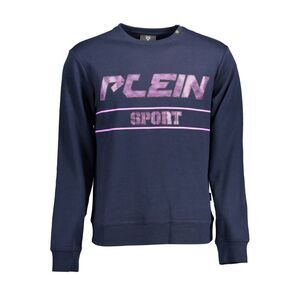 Plein Sport Blue Cotton Men Men's Sweater